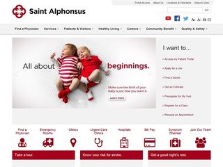 Web site www.sarmc.org, St Alphonsus Meridian Health